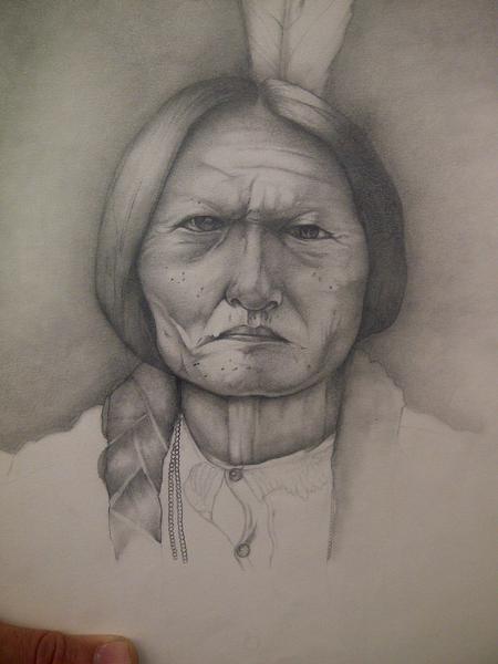 Dave Shabazz - Portrait of Native American Chief  